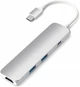 Хаб-адаптер Satechi Slim Aluminum Type-C Multi-Port Adapter with Type-C Charging Port , Silver (ST-CMAS) - изображение 1