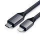 Кабель синхронізації Satechi USB-C to Lightning Cable 1.8 m, Space Gray (ST-TCL18M) - зображення 1
