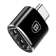 Переходник с USB на Type-C Baseus OTG Adapter Converter (2.4A, 480 Mbps, USB 2.0). Black - изображение 8