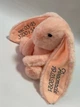 Іменний м'який зайка Little BU персиковий 28 см HeyBaby - зображення 2