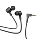 Наушники HOCO Oceanic universal earphones with mic M86 black - изображение 2