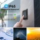 Беспроводной дверной звонок TECKNET, светодиодные индикаторы, водонепроницаемый IP65 (1x передатчик и 1x приемник) (черный) - изображение 4