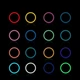 Кольцевая светодиодная цветная RGB лампа LED MJ18 Набор блогера селфи кольцо со штативом Мультиколор 45 см - изображение 8