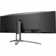 Монитор TFT 48.8" AOC AGON AG493QCX Dual-FHD VA 144Гц изогнутый HDMIx2 DP USB-hub HAS 3840x1080 колонки black - изображение 5
