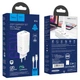 Мережевий зарядний пристрій HOCO N16 Scenery 65W three-port(2C1A) charger set(Type-C to Type-C) White - изображение 8