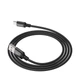 Зарядний кабель HOCO X14 USB to iP 2A, 100cm, nylon, aluminum connectors, Black - зображення 2