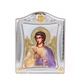 Икона Ангела Хранителя Prince Silvero 15,5x19,5см с разноцветной эмалью в серебряной рамке с позолотой - изображение 1