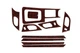 Накладки на панель приборов (Kit-2) Дерево для Peugeot 407 2004-2011 гг - изображение 1