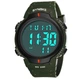 Часы наручные спортивные водостойкие электронные SYNOKE 1560 army green зеленые - изображение 1