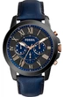 Мужские наручные часы Fossil FS5061 / Синий ремешок - изображение 1