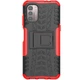 Чехол Armor для Nokia G21 / G11 бампер противоударный с подставкой Red - изображение 4