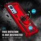 Чехол Shield для Xiaomi Redmi Note 12S бампер противоударный с подставкой Red - изображение 4