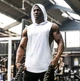 Безрукавка мужская с капюшоном Let's Gym белая XL - изображение 1