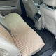 Накидка задня для авто, з алькантари Lux (штучної замші), Бежеві стільники з бежевим рядком - зображення 2