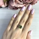 Серебряное кольцо с Султанит султанитом 2.804ct, вес изделия 2,54 гр (2020080) - изображение 3