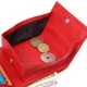 Женский небольшой кошелек с монетницей из натуральной кожи KARYA Women's wallet 21380 Красный - изображение 6