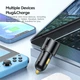 Автомобільний зарядний пристрій Essager USB+USB-C qc 3.0+PD (35W+65W=100W) Metall - зображення 3