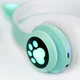 Беспроводные наушники с ушками Cat ear headphones VZV-23M, накладные детские наушники блютуз Бирюзовые - изображение 4