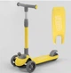 Самокат трехколесный D-0449 Best Scooter, складной алюминиевый руль, 3 колеса PU со светом - изображение 1