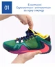 Эластичные плоские шнурки для обуви FASTLACES T1-5 White - изображение 2