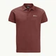 Поло длинное мужское Jack Wolfskin Essential Polo M 1809301-2188 S Красное (4064993708035) - изображение 3