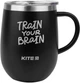 Термокухоль Kite Train Your Brain 360 мл Чорний (K22-378-01-1) - зображення 1