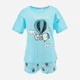 Пижама (футболка + шорты) женская хлопковая Disney Snoopy WE3612 L Синяя (3609086546296) - изображение 8