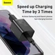 Сетевое зарядное устройство Baseus Super Si Quick Charger Быстрая зарядка 1C QC3.0+PD3.0 25W Type-C 3A + кабель Baseus Type-C to Type-C 3A 1м Black - изображение 13
