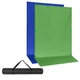 Фон в рамке с ножками Visico BP-1522GB Chroma Key 2в1 зелёный/синий (150x220см) - изображение 1