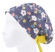 Медицинская шапочка женская HeadwearUniverse универсальная принт Цветы на джинсовом - изображение 3