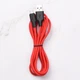 Кабель Hoco X21 Plus Silicone Micro USB (2m) black/red - зображення 1