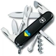 Складной нож Victorinox Climber Сердце Украина — 91 мм, 14 функций, черный, артикул Vx13703.3_T1090u - изображение 1