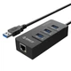 USB-хаб ORICO HR01-U3-V1-BK-BP Black (CA912742) - зображення 1