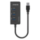 USB-хаб ORICO HR01-U3-V1-BK-BP Black (CA912742) - зображення 3