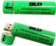 Аккумулятор 18650 (BLD Li-ion 3.7v 3800mah Green) АКБ батарея с USB зарядкой для фонарика, вейпа, шуруповерта (1008004-Green-1) - изображение 3