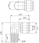 Коліно Fluidtech HPL3/8-N03G+HCP10-3/8 у комплекті зі скобою 3/8" (трубка) х 3/8" ЗР Polyacetal (104912) - зображення 2