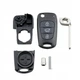 Викидний корпус ключа на 3 кнопки KIA K2, K5, Rio, Picanto, Ceed, Cerato, Sportage, Hyundai I20, I30, IX35, I35, Elantra (середнє лезо TOY40) - зображення 5