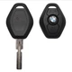Корпус ключа на 3 кнопки BMW E46, X3 E83, X5 E53, E38, E39 (ключ ромбік з лезом HU58) - зображення 2