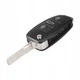 Выкидной корпус ключа Audi A3 8P , A4 B7 , A6 C6 , A8 , TT , Q7 , S6 на 3 кнопки 4F0837220N - изображение 4