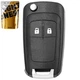 Викидний корпус ключа на 2 кнопки Opel Corsa D, Astra H, Insignia, Vectra С, Zafira, Signum, Meriva (без місця під батарейку, лезо HU100) - зображення 1