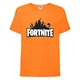Футболка детская Фортнайт (Fortnite LOGO) оранжевая (FT-02) 116 см - изображение 1