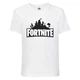 Футболка детская Фортнайт (Fortnite LOGO) белая (FT-02) 128 см - изображение 1