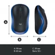 Безпровідна міша Logitech M185 Black/Blue (910-002239) - зображення 8