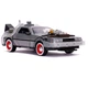 Модель машинки коллекционной Back to The Future Part III Movie Delorean Brushed Metal Time Machine with Lights - изображение 4