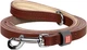 Поводок для котов и мелких собак кожаный WAUDOG Classic XXS-XS Ш 12 мм Дл 122 см Коричневый (60326Collar) (4823089358758) - изображение 1