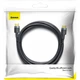 Кабель Baseus Cafule 4KHDMI Male To 4KHDMI Male Adapter Cable 3m Black (CADKLF-G01) - изображение 2