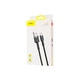 Кабель Baseus cafule Cable USB For Micro 2.4A 1M Gray+Black (CAMKLF-BG1) - изображение 2