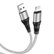Кабель Hoco X50 Excellent charging data cable for Lightning Gray - зображення 1