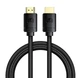 Кабель Baseus High Definition Series HDMI 8K to HDMI 8K Adapter Cable 1.5m Black - изображение 1