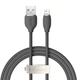 Кабель Baseus Jelly Liquid Silica Gel Fast Charging Data Cable USB to iP 2.4A 1.2m Black - зображення 1